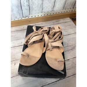 Gianvito Women's Rossi Suede Janis Ankle Wrap Sandals